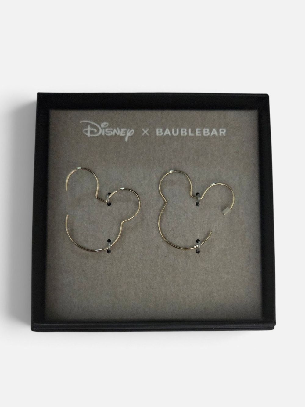 Baublebar  Gold Mickey Hoop Earrings